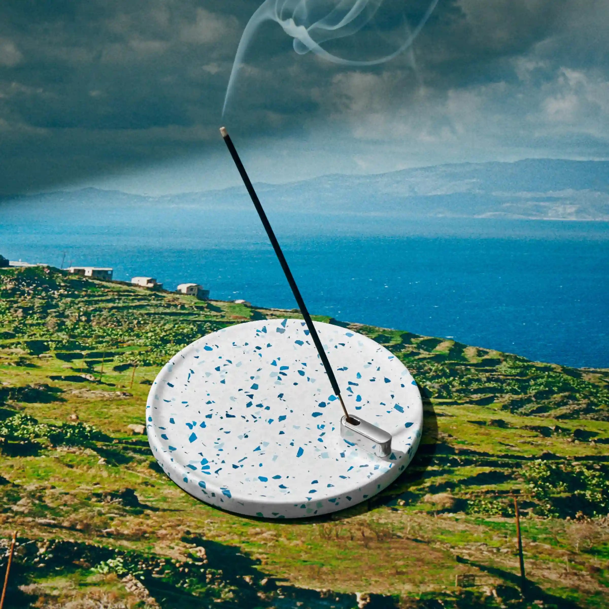 Terrazzo Tray and Incense Sticks - Image 2